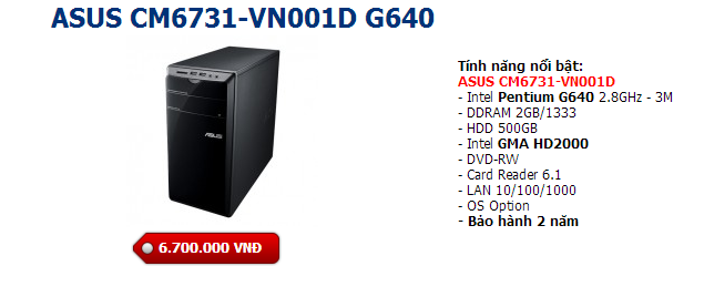 ASUS CM6731